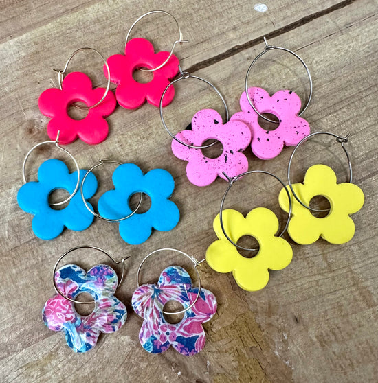 FLOWER POWER HOOPS