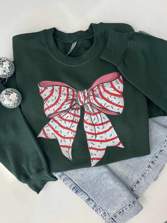 TREE CAKE BOW SWEATSHIRT