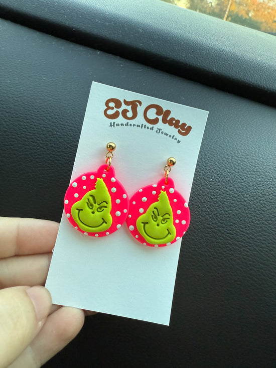 NEON GRINCH DANGLES