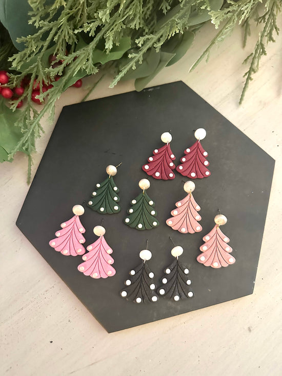 FAUX PEARL TREE DANGLES