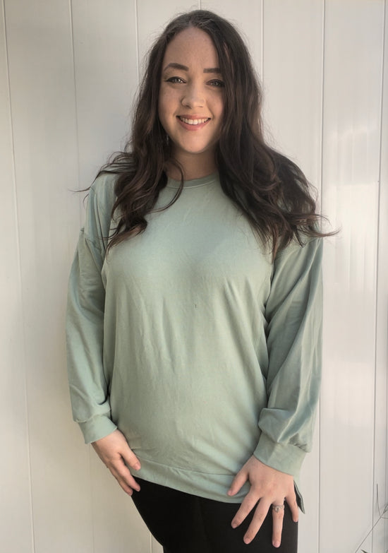 SAGE COZY PULLOVER