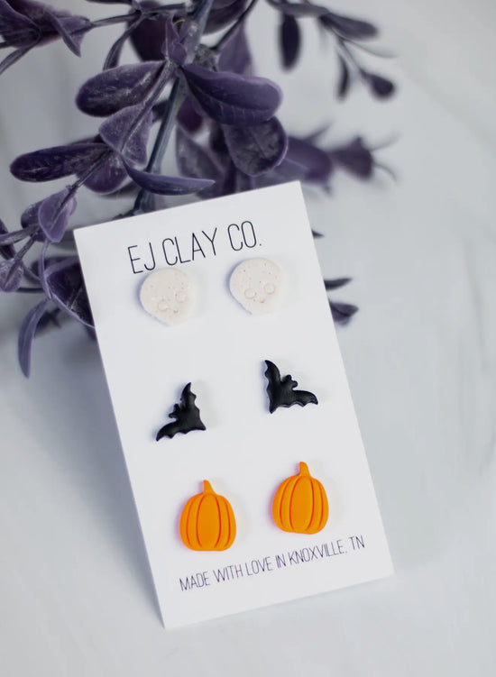 HALLOWEEN MINI STUD PACK (3 PAIR)