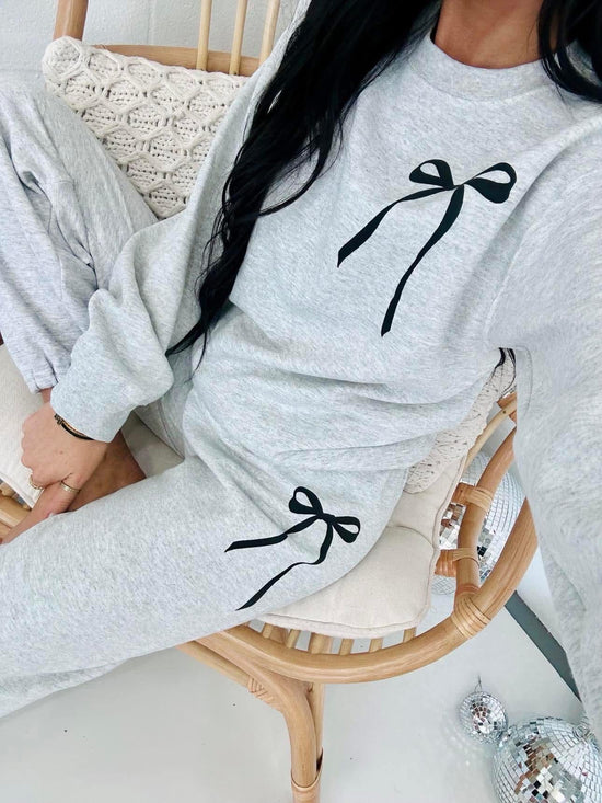 **PREORDER** BOW SWEAT SET
