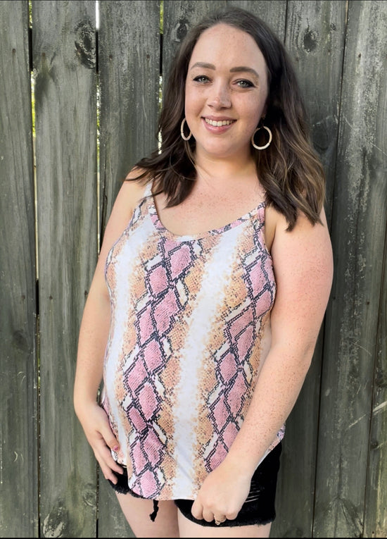 Snakeskin Cami Top