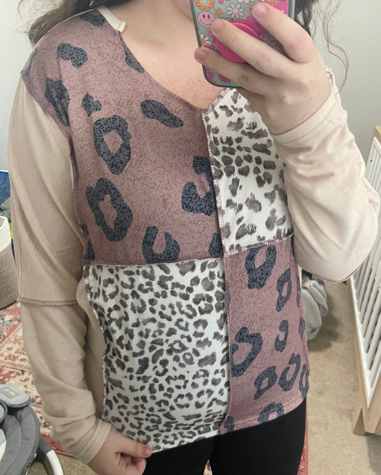 SPRING LIGHTWEIGHT LEOPARD TOP