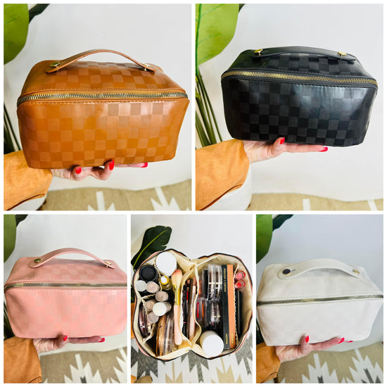 QUILTED MAKEUP BAGS