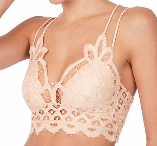 Crochet Strappy Lace Bralette